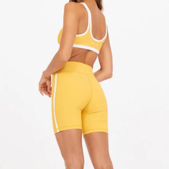 The Upside Marigold Matching Set Sundial Rory Bra and Sundial Spin Shorts Size S